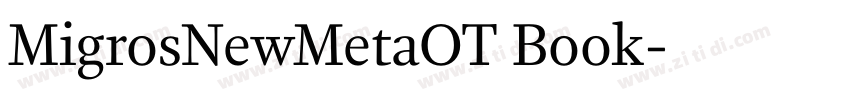 MigrosNewMetaOT Book字体转换